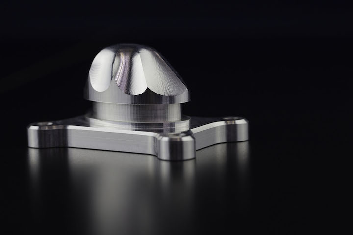 a Fictiv CNC machined aluminum sample
